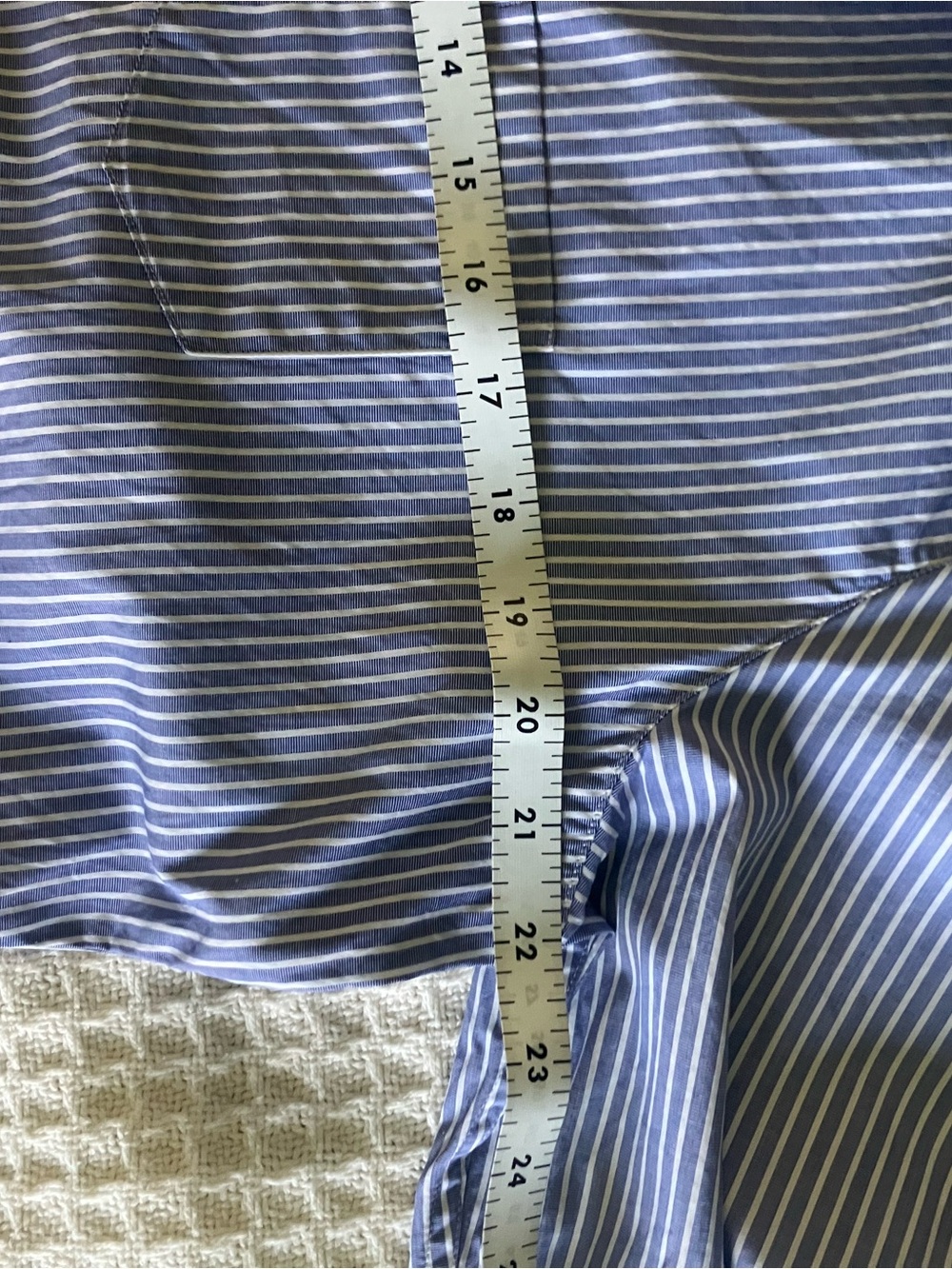 Frank & Eileen 100% cotton made in Italy Women’s Striped Button-Down Shirt - Picture 6 of 7